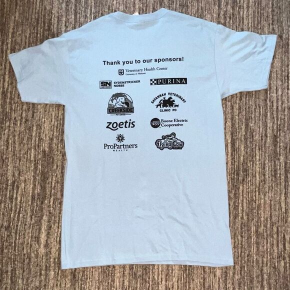 M&O Gold Mens Medium T-Shirt University of Missouri Under the Sea Cotton Grunge - Picture 6 of 8